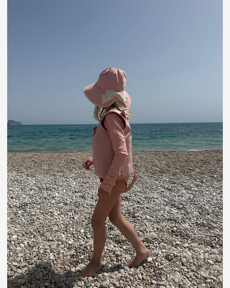 Badehatt m/ Stor Brem & Katteører - UPF 40+ | Kitty Swim Hat
