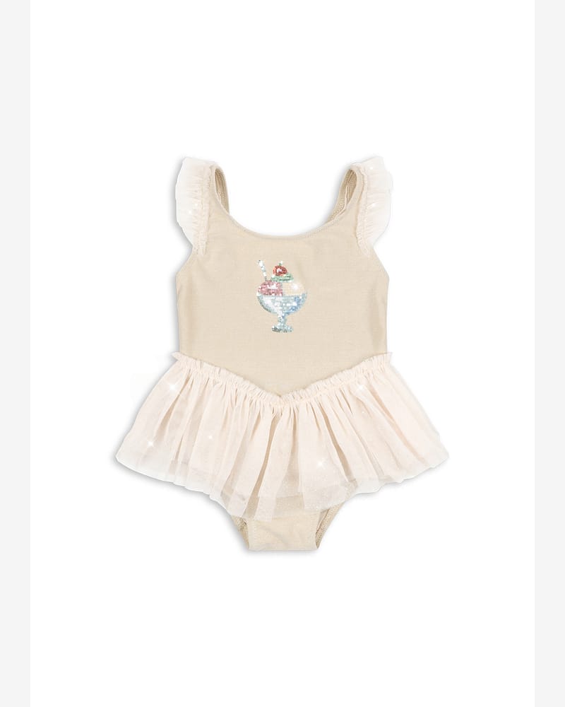 Badedrakt med Skjørt og Glitter - Badetøy | Amandine Swimsuit