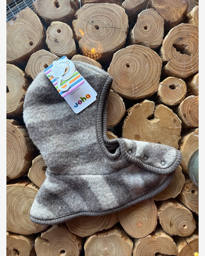 Balaclava i dobbel Ullfleece M/ Knapper - 100% Merino | Heavy Basic