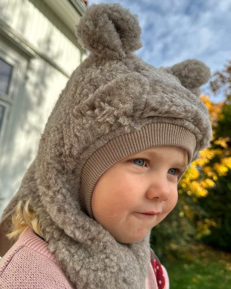 Balaclava Ull 2-Lags - Bamseører