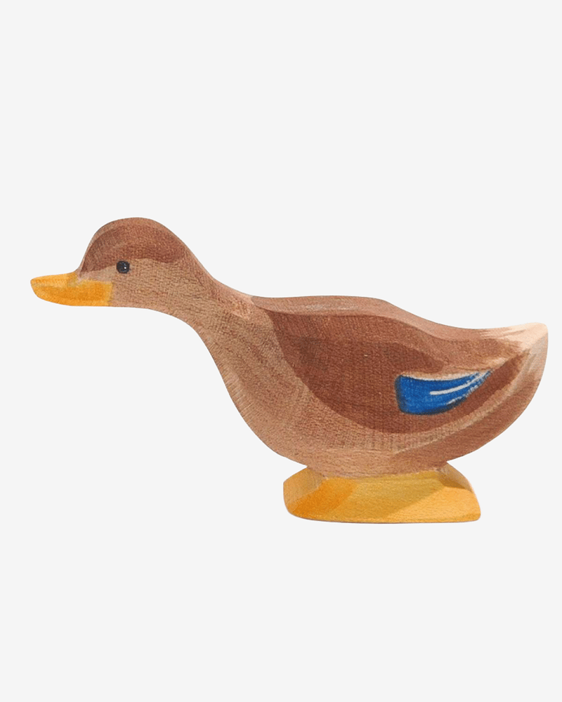 And Lekedyr - Håndlaget Trefigur | Dyrefigurer Skog, liten 7cm, And, And