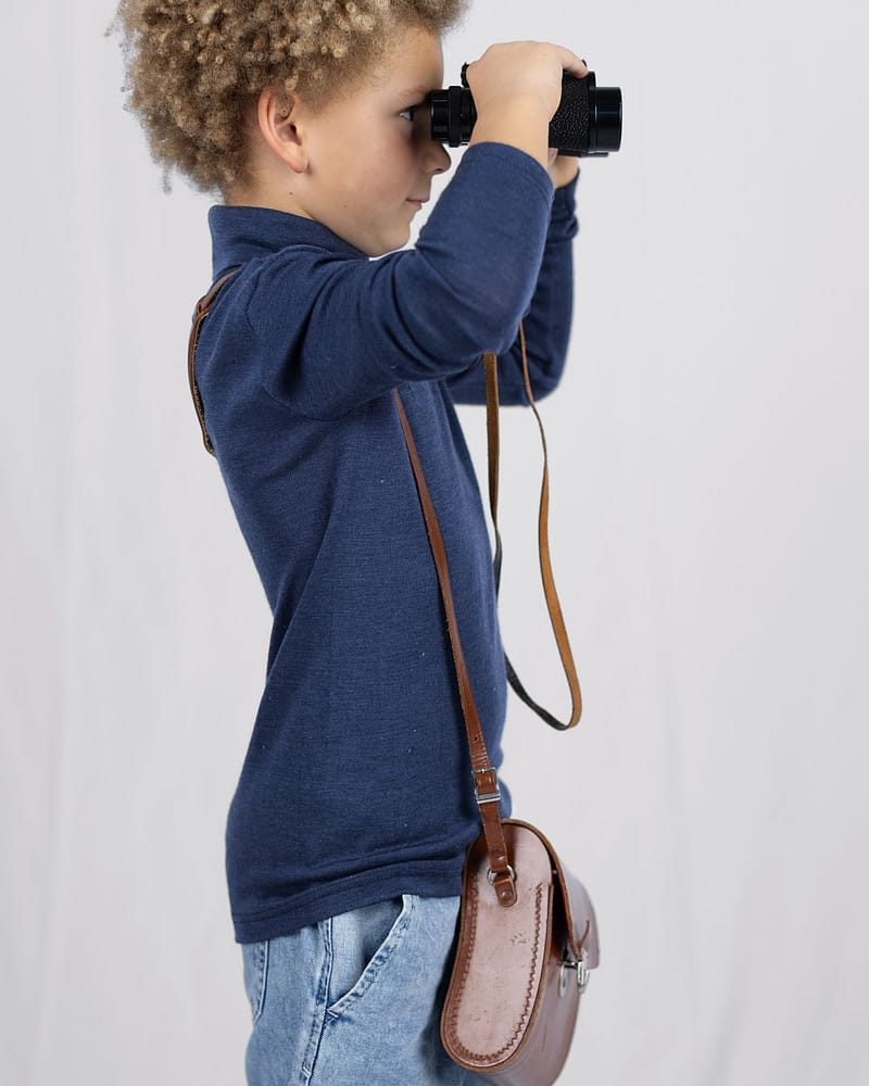 Ulltrøye med Turtleneck - 70% Merino 30% Silke - Ubehandlet Ull