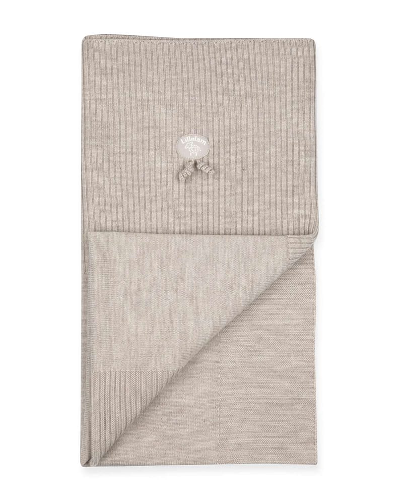 Babyteppe Ull - 100% Merino, 95x75 - Baby Natur