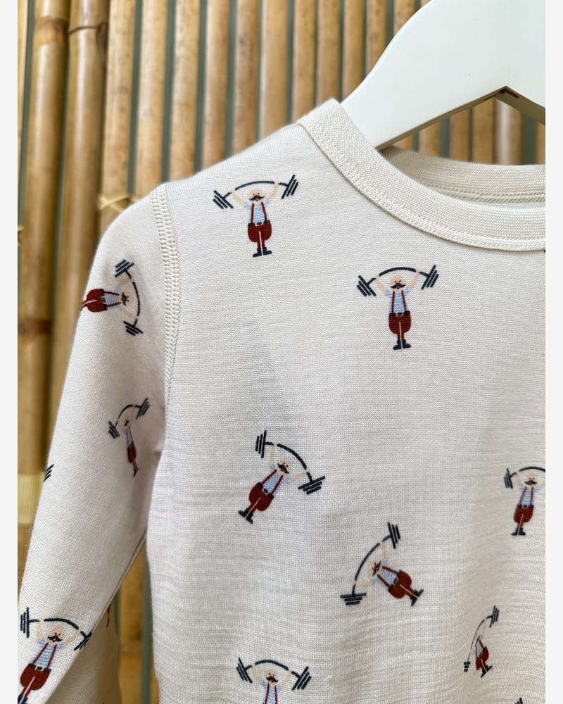 Trøye Langermet - Ull/Bambusviskose | Abba Strong Man