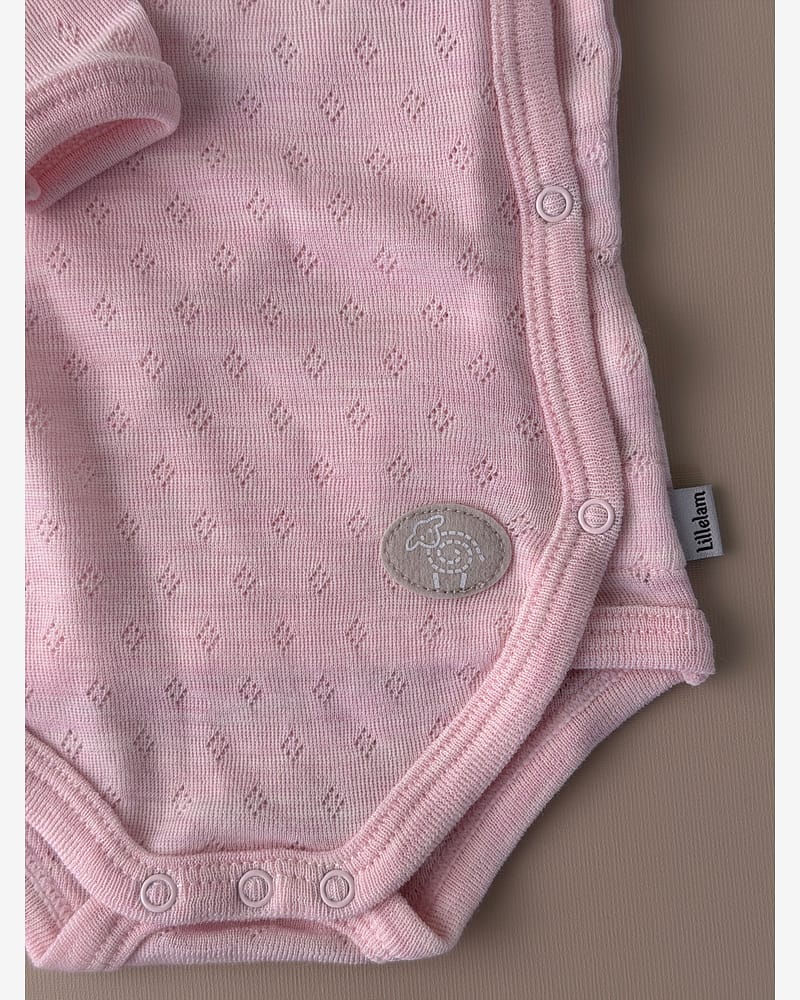 Omslagsbody Ull - 100% Merino, Pointelle | Ullbody Mini