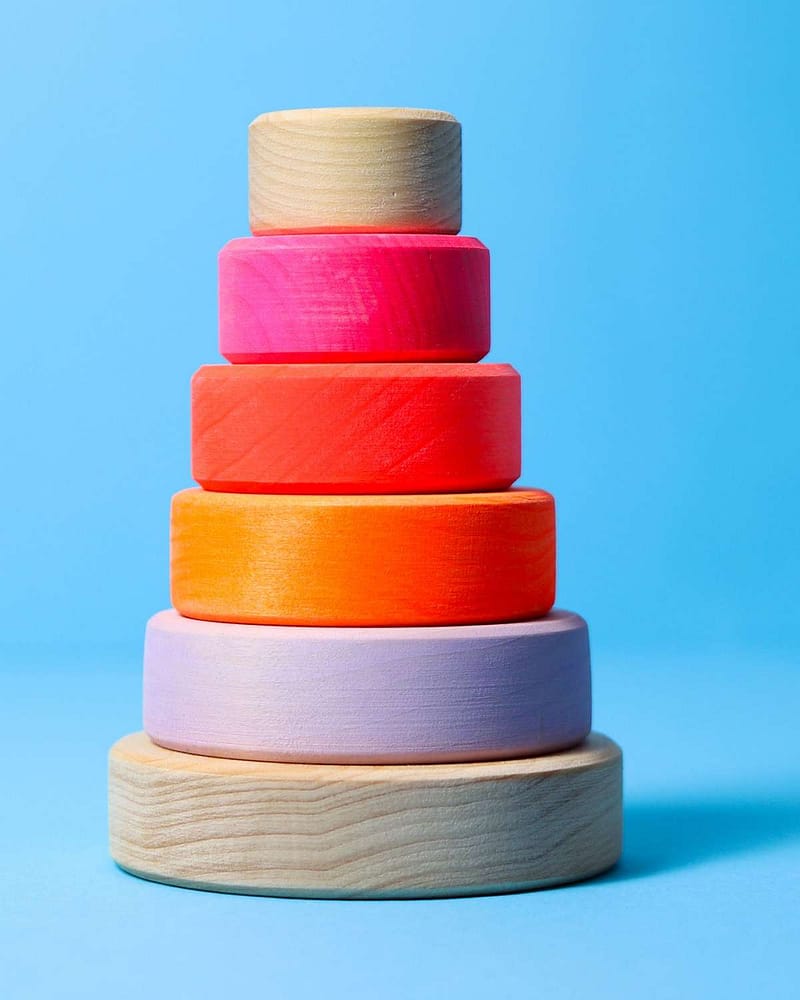 Stabletårn i Tre - Lite 12 cm | Conical Tower