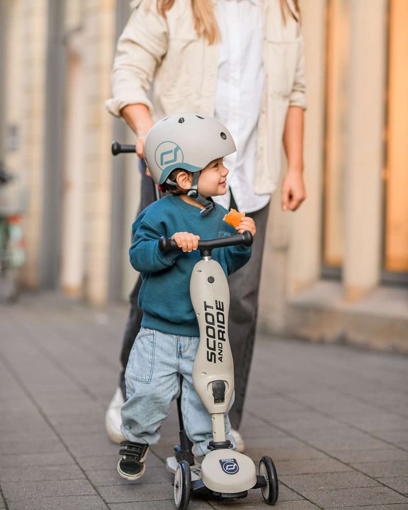 Sparkesykkel og Løpesykkel M/ Foreldrehåndtak | Scoot and Ride Highwaykick 1 Push & Go - NYHET