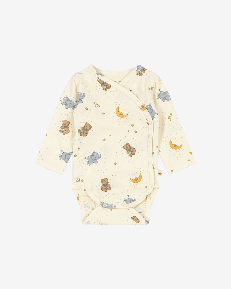 Omslagsbody Langermet - Øko Jersey | Basic Long Sleeve Newborn Body