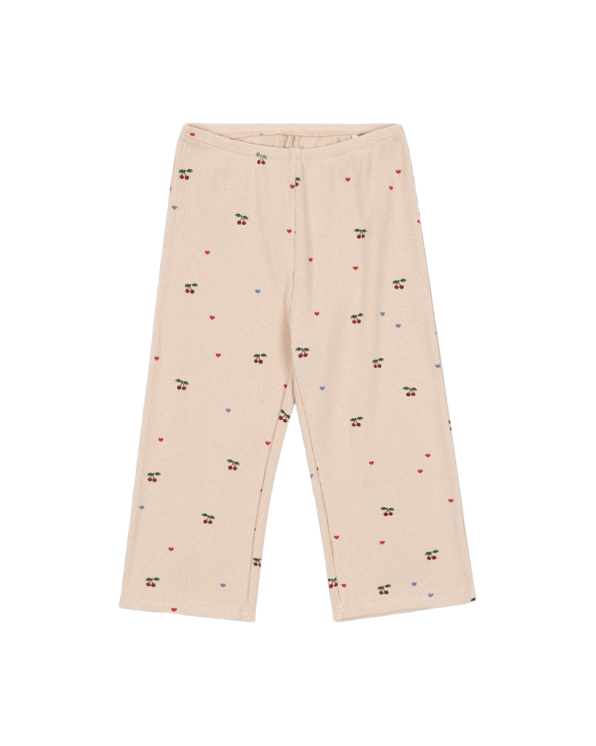 Bukse med Print – Øko bomull, Elastan | Ella Pants GOTS, Cherry Coeur Blush