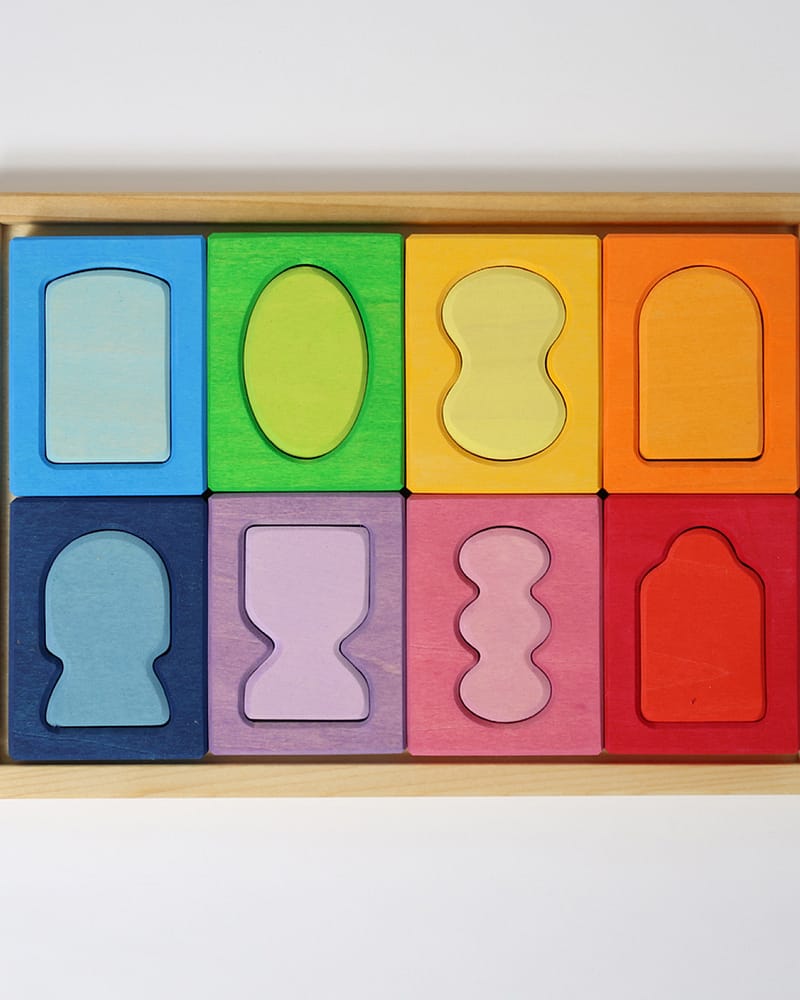 Byggesett og Puslespill - 16 klosser | Building Set Windows