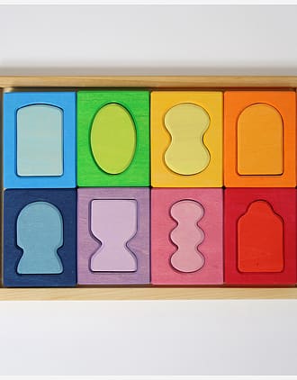 Byggesett og Puslespill - 16 klosser | Building Set Windows