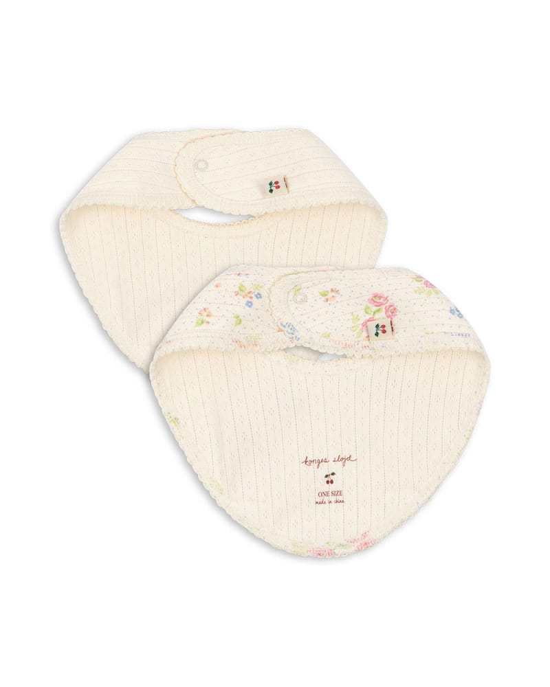 Siklesmekke 2pk - 100% Øko Bomull, Pointelle | Minnie 2 Pack Bib