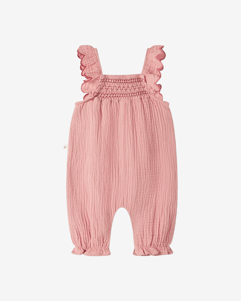 Jumpsuit Baby M/ Volanger - Muslin, Øko Bomull | NBFHIBA LOOSE OVERALL LIL