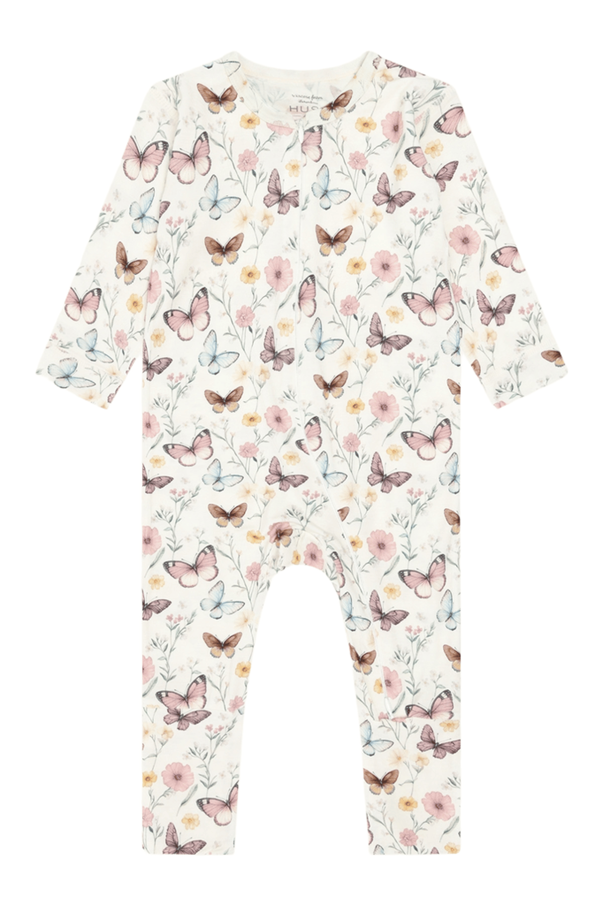 Heldress med trylleføtter – 95% Bambusviskose, 5% Elastane | HCMulle Butterfly, Ivory