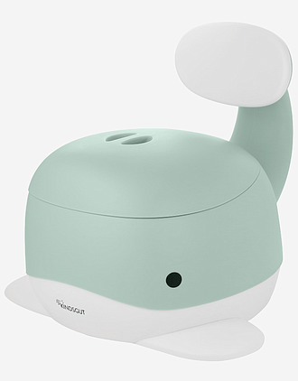 Pottestol Hval m/ Høy Ryggstøtte - Sklisikker og Enkel å Rengjøre