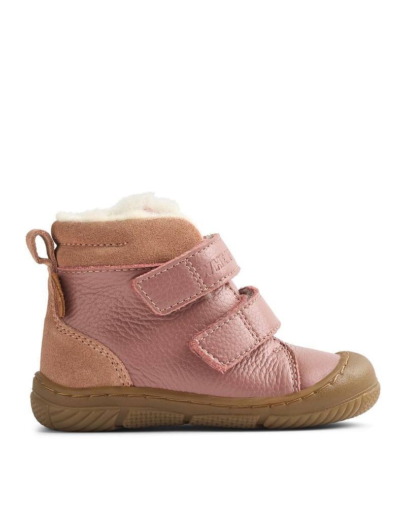 Vintersko Baby i Skinn m/ Fleksibel såle - 100% Merinoullfôr & Vanntett | Winterboot Snug Tex