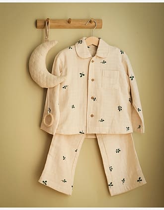 Pysjamas i 100% Øko Bomull, Muslin - Trøye og Bukse | Two-piece pyjama