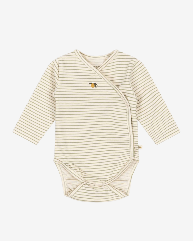Omslagsbody Langermet - Øko Jersey | Basic Long Sleeve Newborn Body