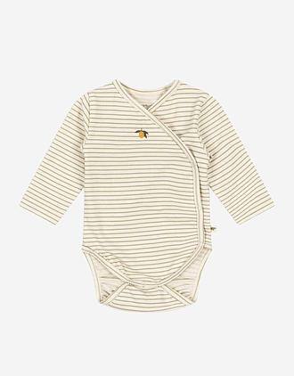 Omslagsbody Langermet - Øko Jersey | Basic Long Sleeve Newborn Body