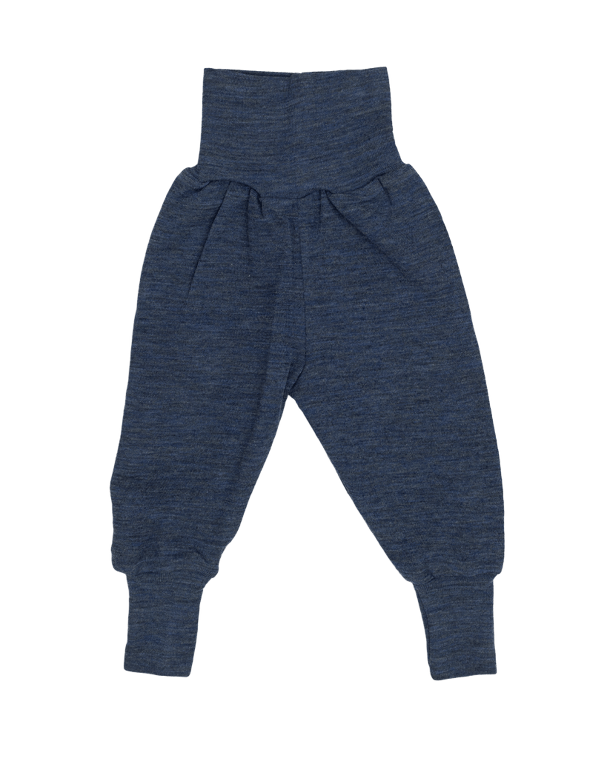Ullbukse m/ dobbelt liv – 100% Merino – Ubehandlet Ull, Blå Melange