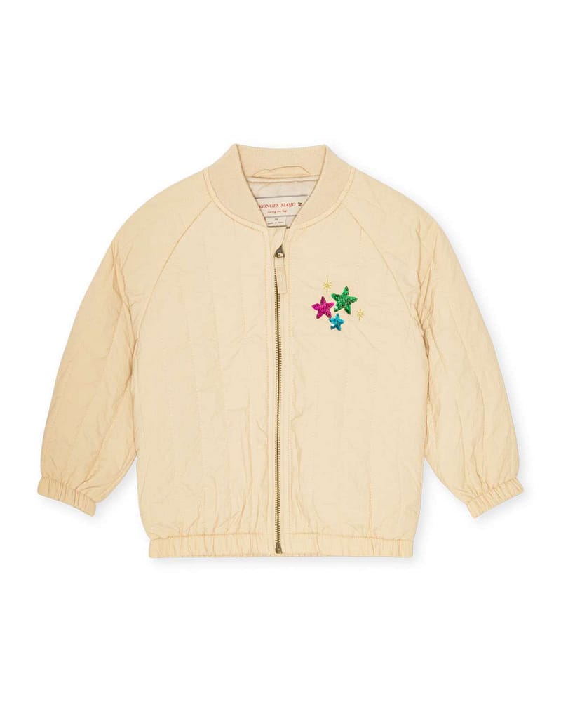 Tynn Boblejakke m/ Glitter Paljetter - Høst / Vår | Juno Sequin Bomber Jacket