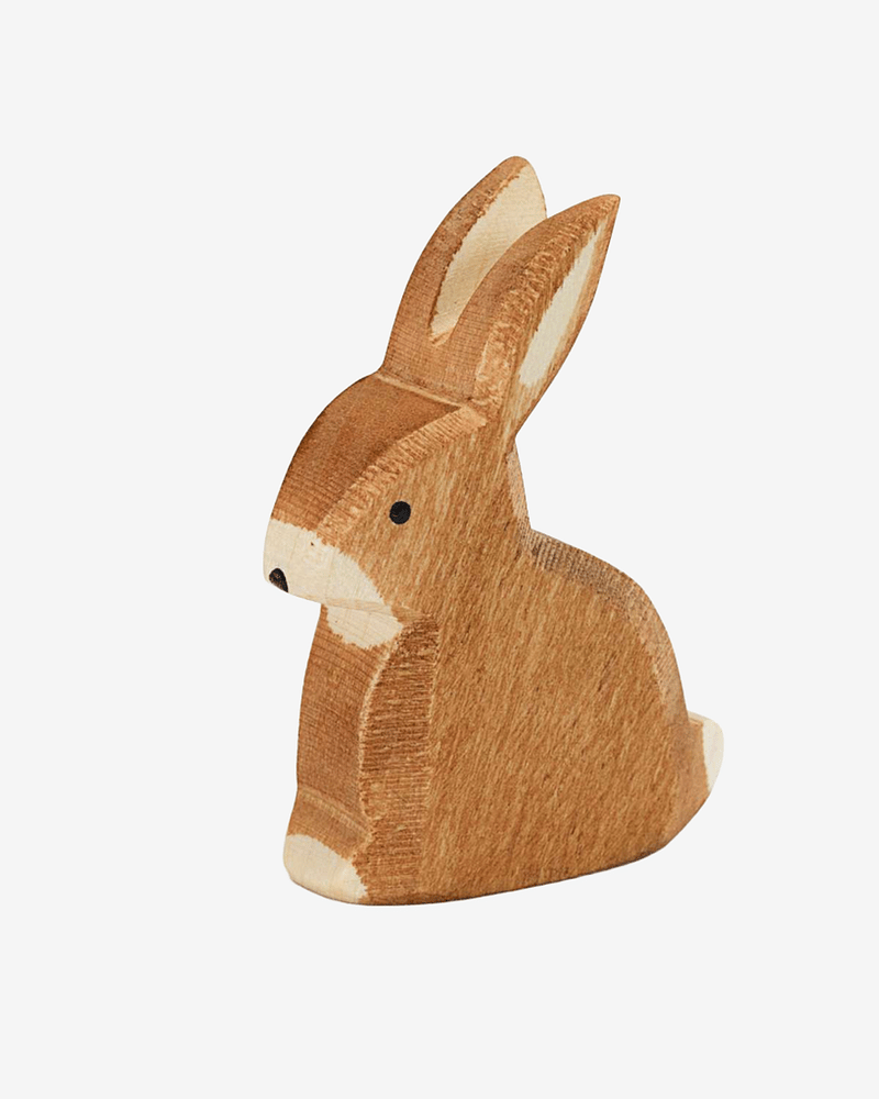 Kanin – Håndlaget Trefigur | Dyrefigurer Bondegård og Skog