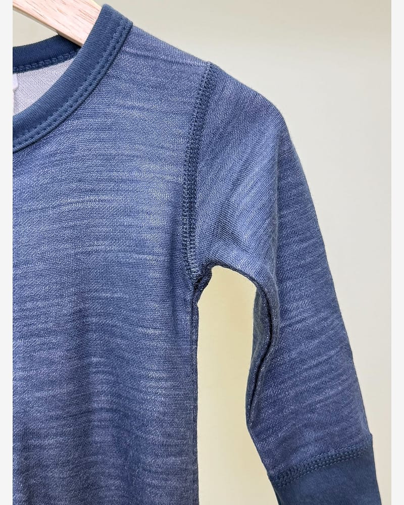 Heldress Ull / Bambus - 2i1 Fot og Glidelås - Bambull