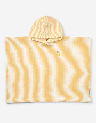 Badeponcho med Hette - Øk. Bomull Vaffelvevd | Paco Poncho Embroidery