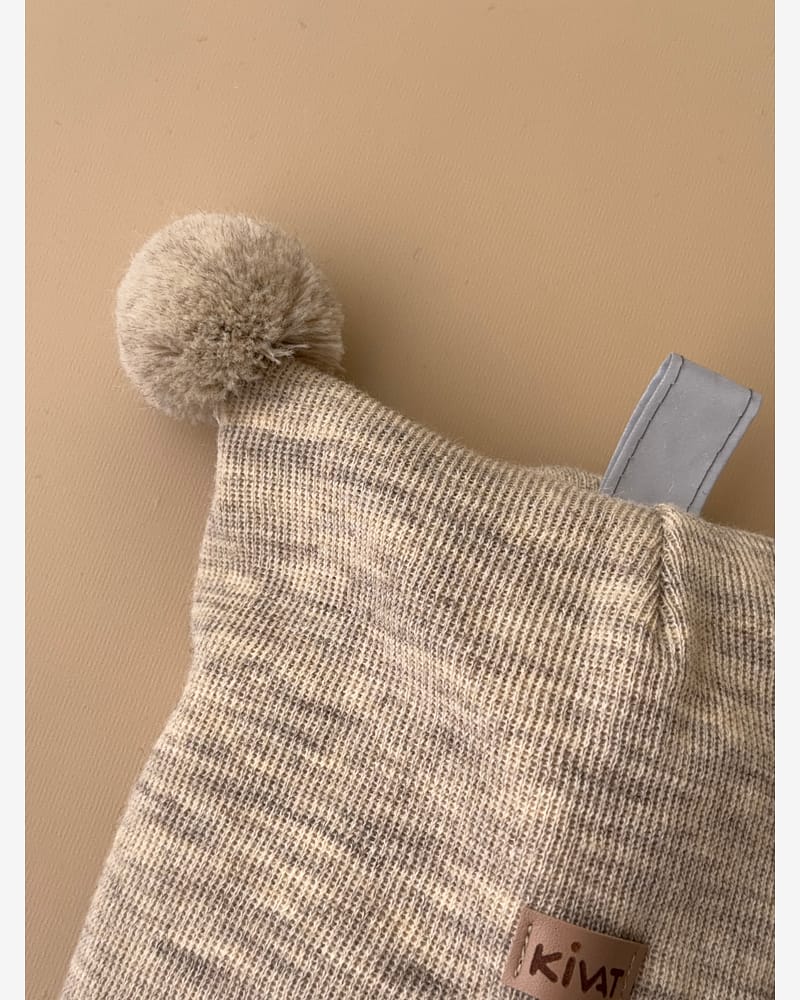 Balaclava Ull m/ Bomullsjersey fôr og Vindstopper | Ubehandlet Ull