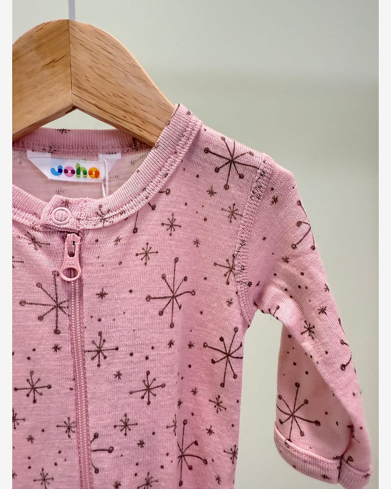 Ullpysj Heldress m/ glidelås og trylleføtter - 100% Merino | Basic