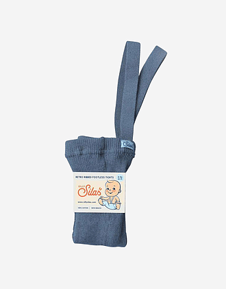 Strømpebukse Rib u/ føtter, m/ seler - Footless Tights