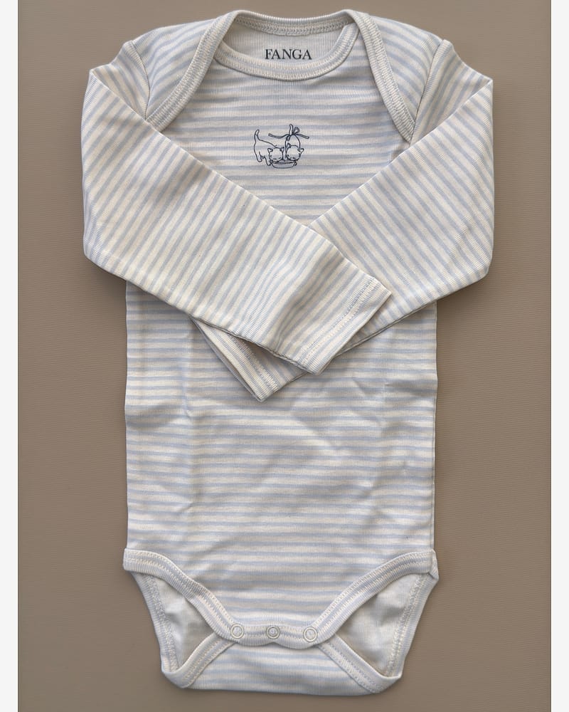 3pk. Body m/ Konvolutt Hals - 100% Øko Bomull | Fio Body - Gavepakke