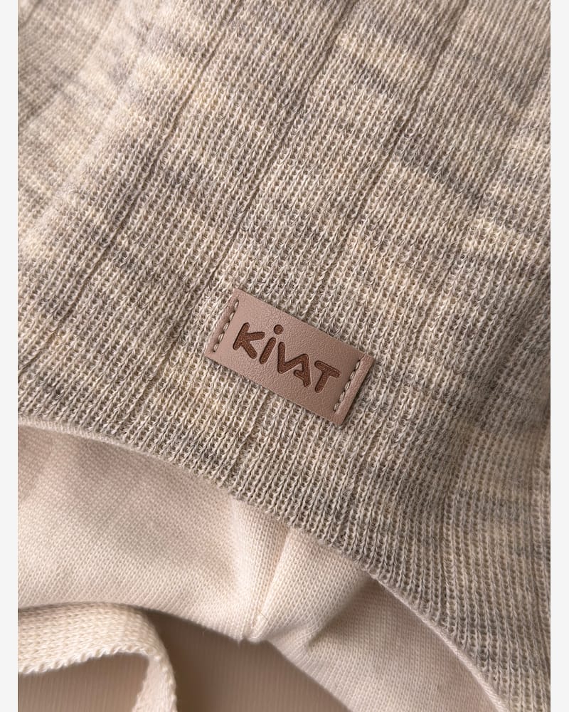 Knytelue Ull m/ Bomullsjersey fôr og Vindstopper | Ubehandlet Ull