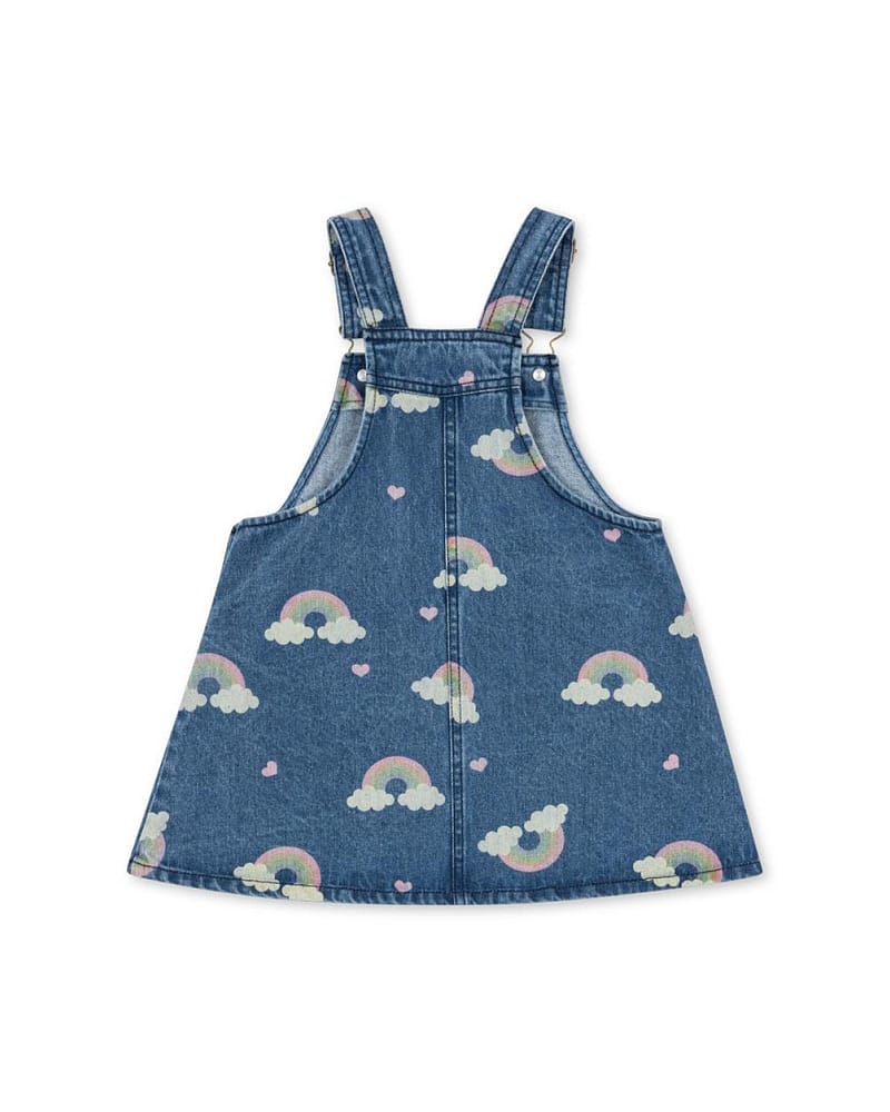 Snekkerkjole Barn - Denim, 100% Øko Bomull | Magot Overall Dress