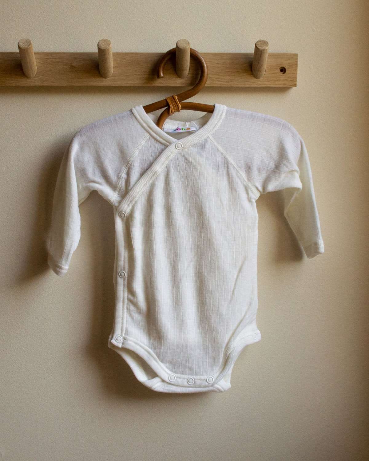 Omslagsbody - 100% Merinoull - Rib - Basic