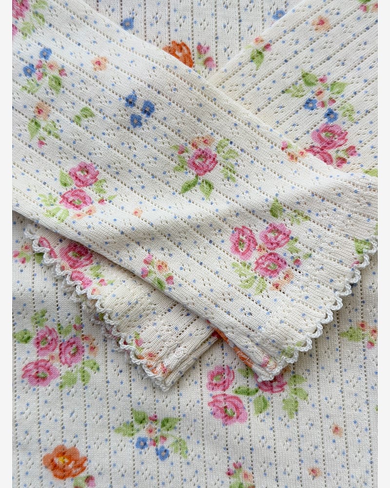 Trøye Langermet -100% Øko Bomull, Pointelle | Minnie Blouse GOTS