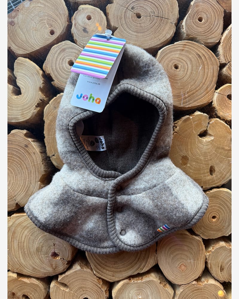 Balaclava i dobbel Ullfleece M/ Knapper - 100% Merino | Heavy Basic