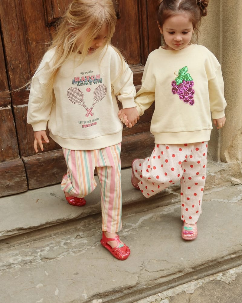 Stripete Bukse Barn - Øko bomull | Frankie Pants Gots