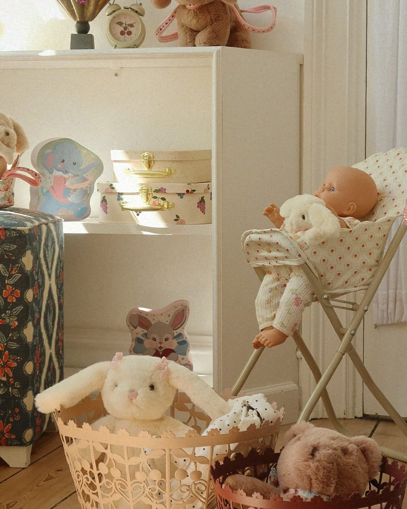 Koffertsett til Barnerom 2pk - Papp med Metallhåndtak | Suitcase