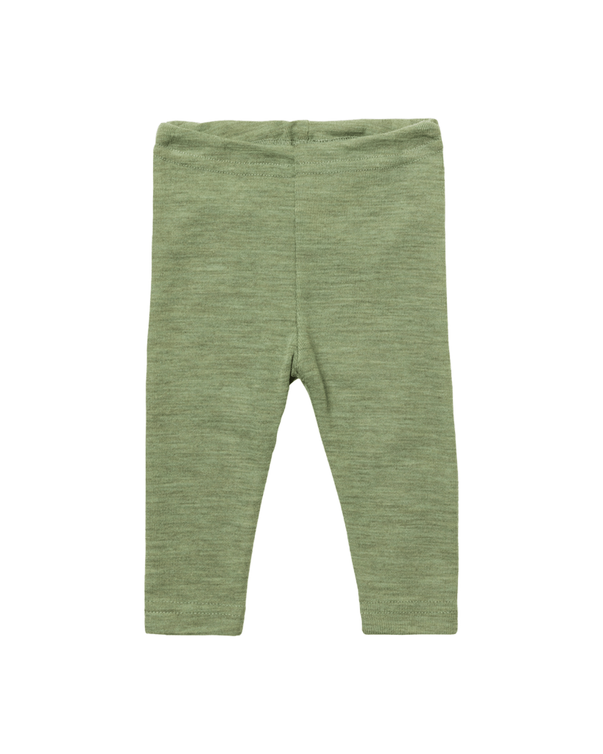 Ullongs – 100% Ubehandlet Ull | Baby Leggings, Grønn Melange