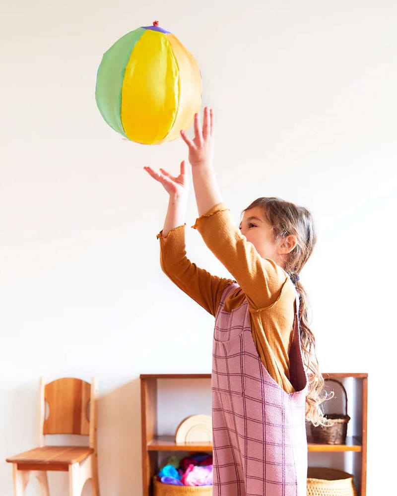 Ballong Ball-Cover, 100% Silke - Lekeball 25cm | Rainbow Baloon Ball