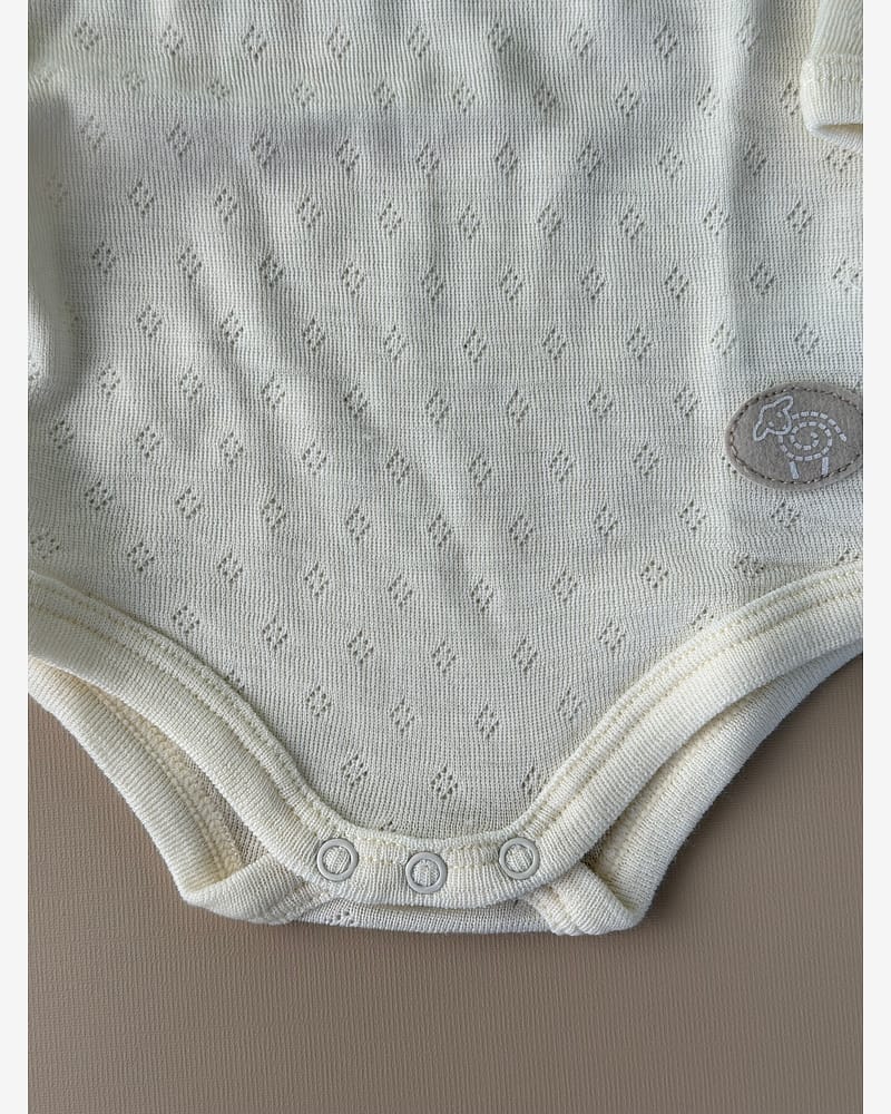 Ullbody Pointelle - Tynn ullkvalitet - 100% Merino