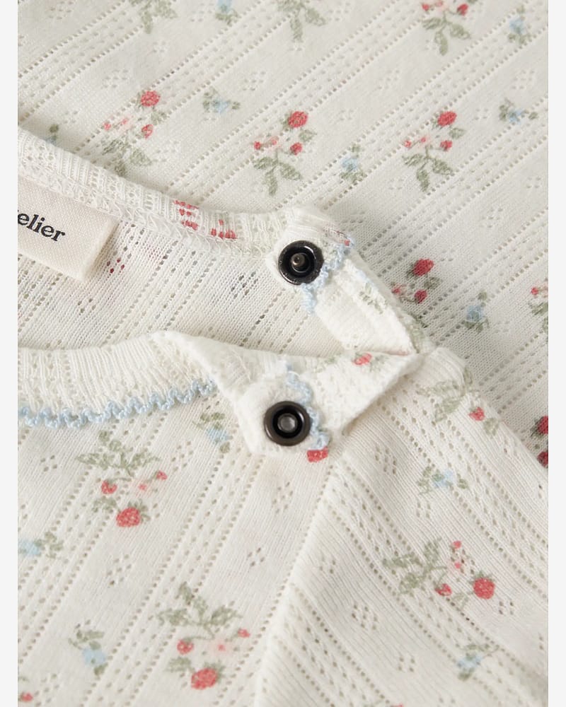 Body Kortermet - Pointelle, Øko TENCEL | NBFRACHELLO SLIM BODY LIL