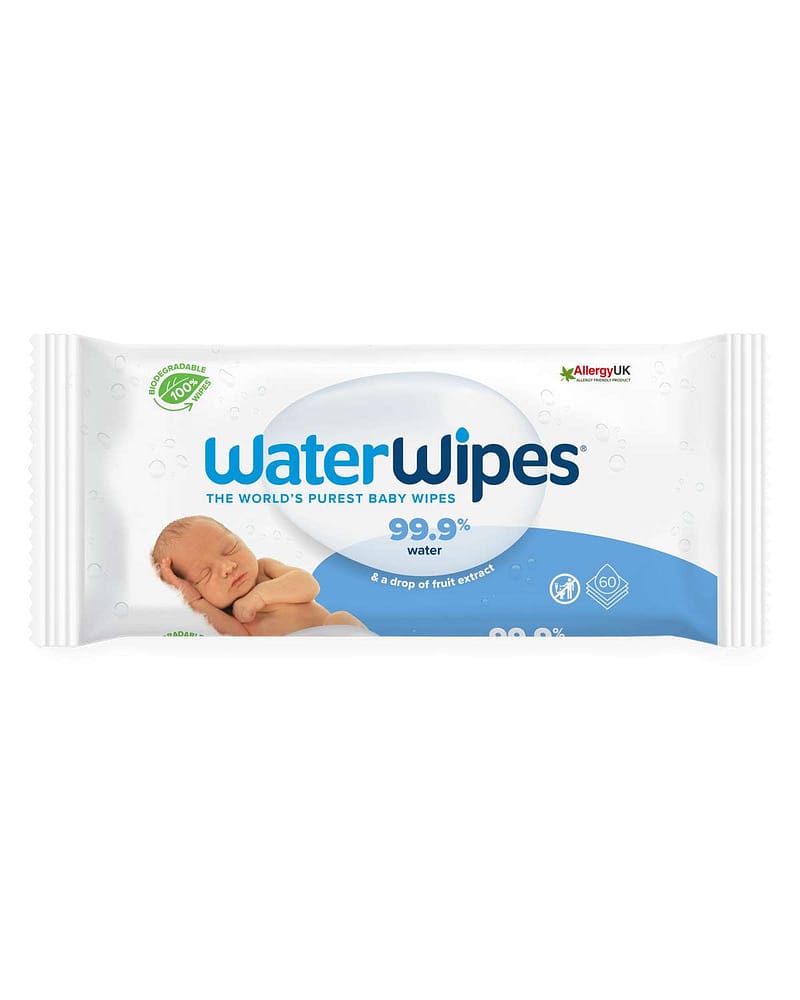 Våtservietter - 100% Naturlig - Duftfrie - 60stk