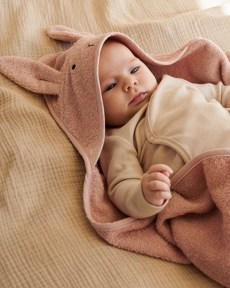 Badehåndkle Baby m/ Hette - Øk.Bomull Frotte | Albert