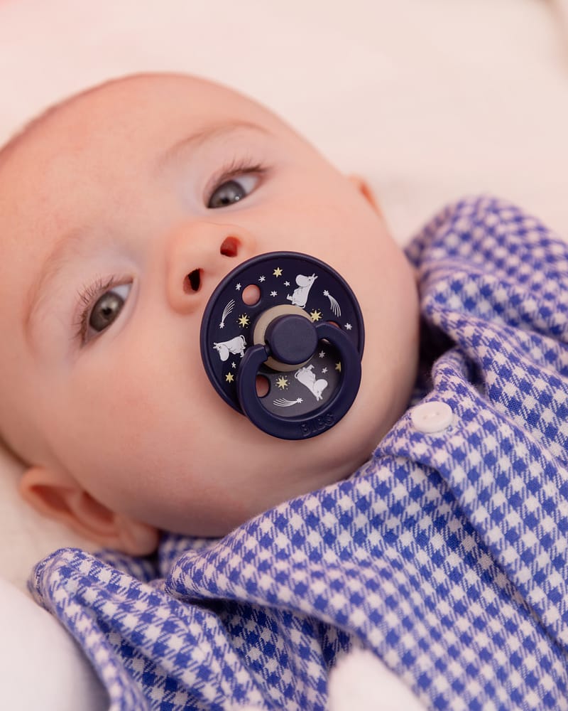 BIBS x Moomin Smokk Colour 2pk - Rund, Naturgummi