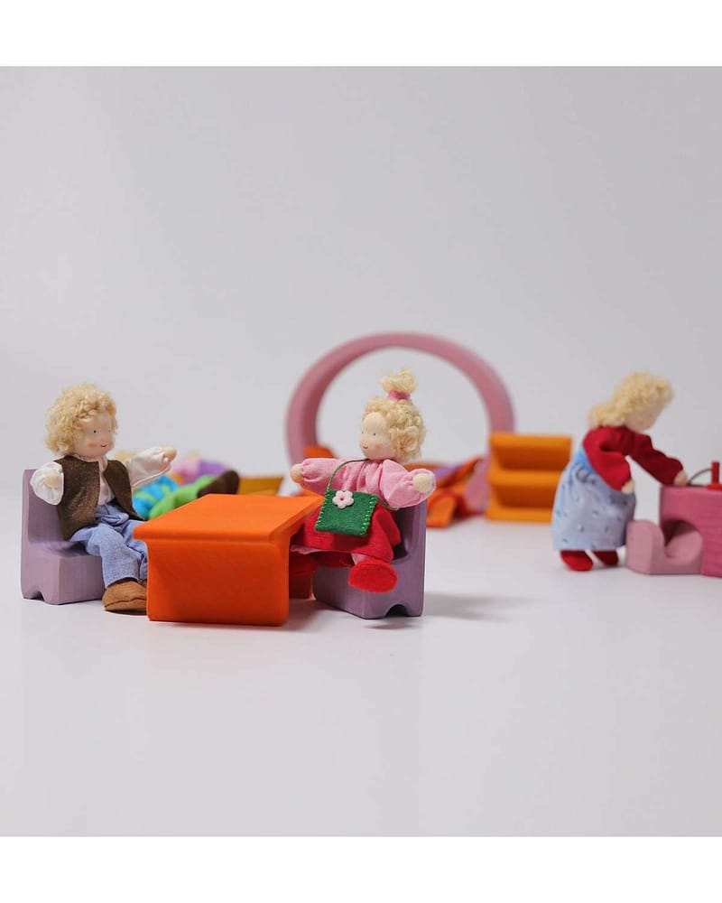 Dukkehus i Tre - Bærbart Byggesett 15stk | Mobile Home