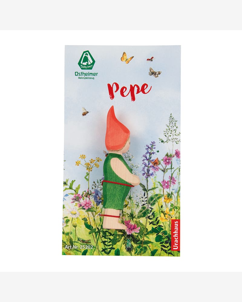 Skognisse Trefigur - Håndlaget Dukketeater Dukker | Pepe