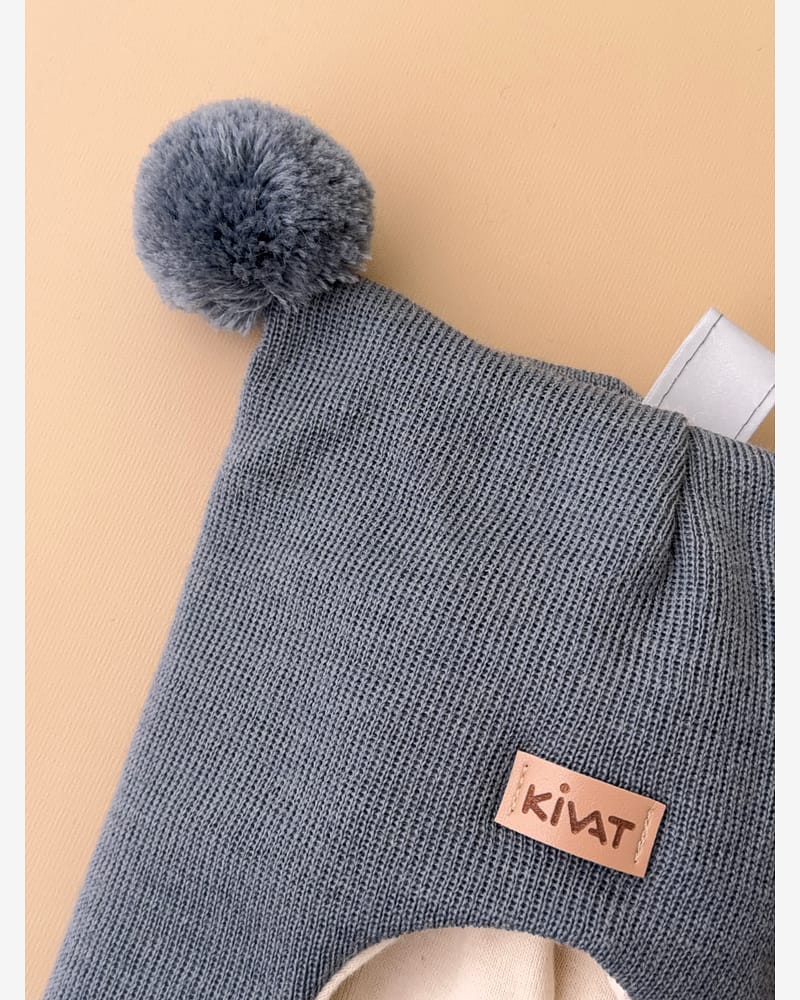 Balaclava Ull m/ Bomullsjersey fôr og Vindstopper | Ubehandlet Ull