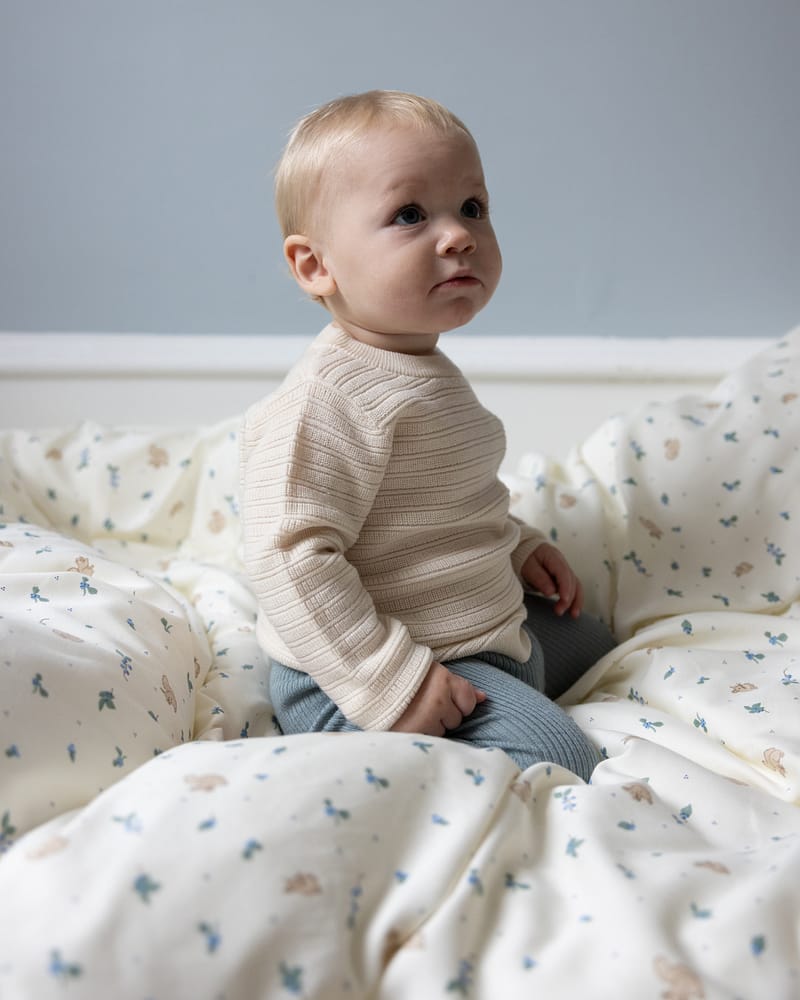 Sengetøy Barn 100x140 - Sateng, Øko Bomull | Bedding Junior